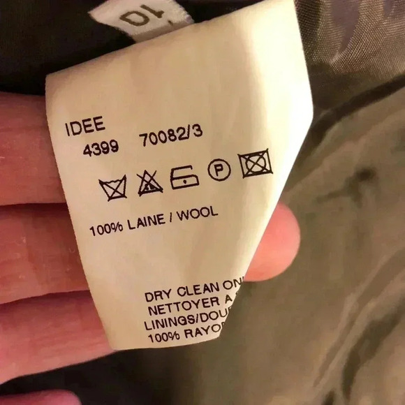 Bernard Zins wool blazer.  Size 20.  Made in France - Picture 12 of 12